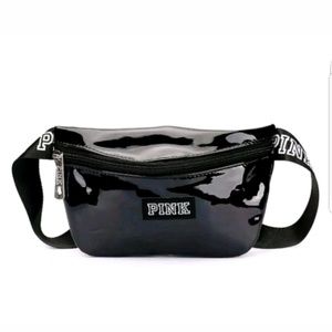 🎁VS Pink Fanny Pack Iridescent Black